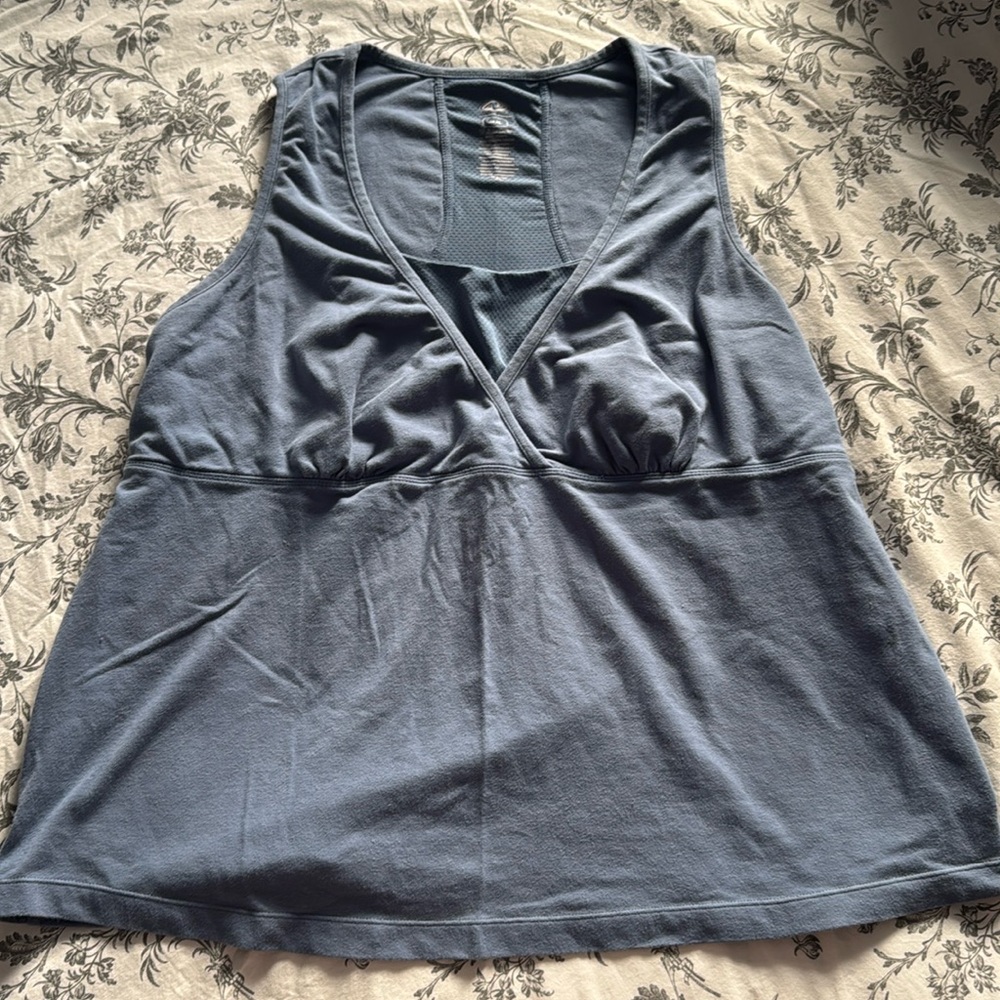 Babydoll style athletic tank top.